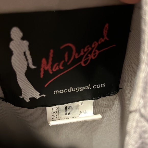 Max Duggal 67387 FLORAL EMBELLISHED LACE A-LINE COCKTAIL DRESS NWT size 12 - Picture 14 of 17